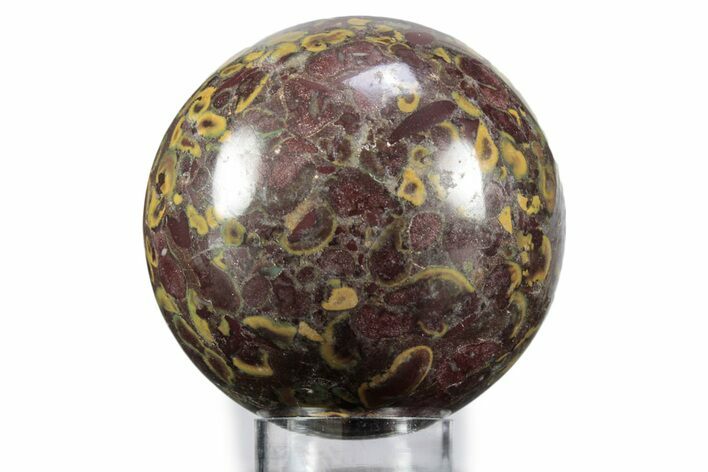 Polished Fruit Jasper Sphere - India #359701
